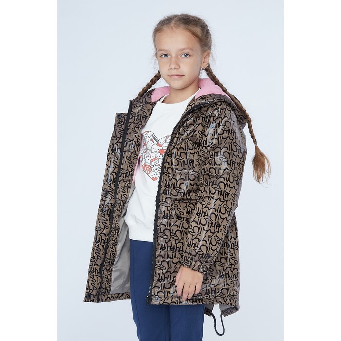 Куртка-парка для девочки, рост 134 см