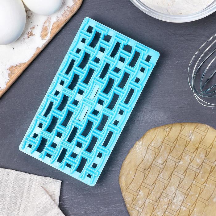 Печать для марципана и теста "Плетение" 15х8 см