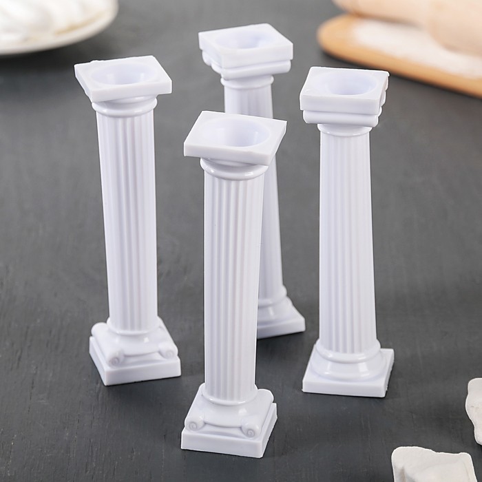 Набор подставок для разделения уровней торта 8,2 см, 4 шт