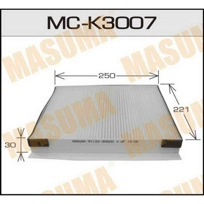 Фильтр салонный  Masuma MCK3007