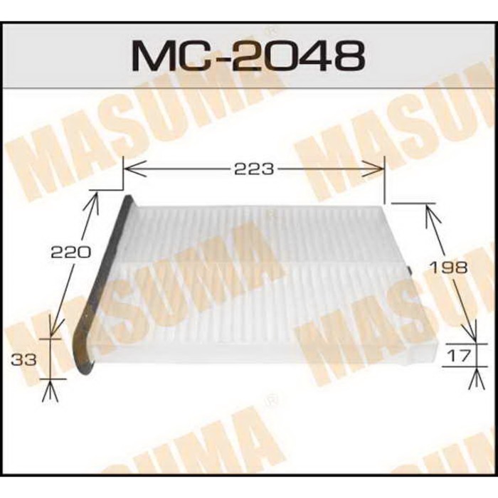 Фильтр салонный  Masuma MC2048