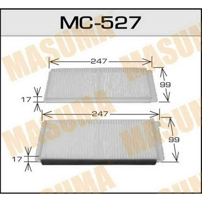 Фильтр салонный  Masuma MC527