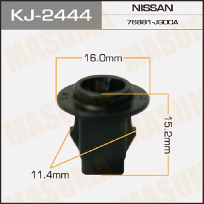 Клипса крепежная  Masuma KJ2444