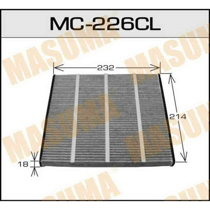 Фильтр салонный   Masuma MC226CL