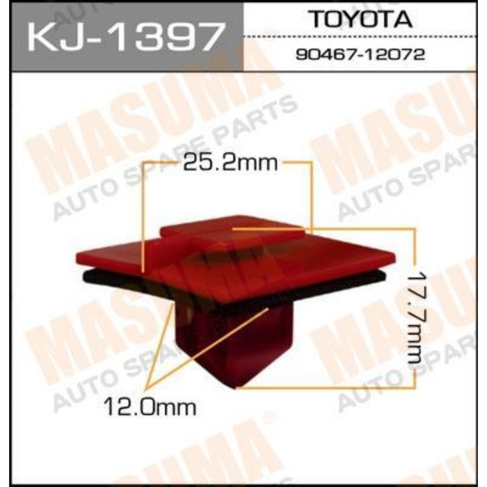 Клипса крепежная  Masuma KJ1397