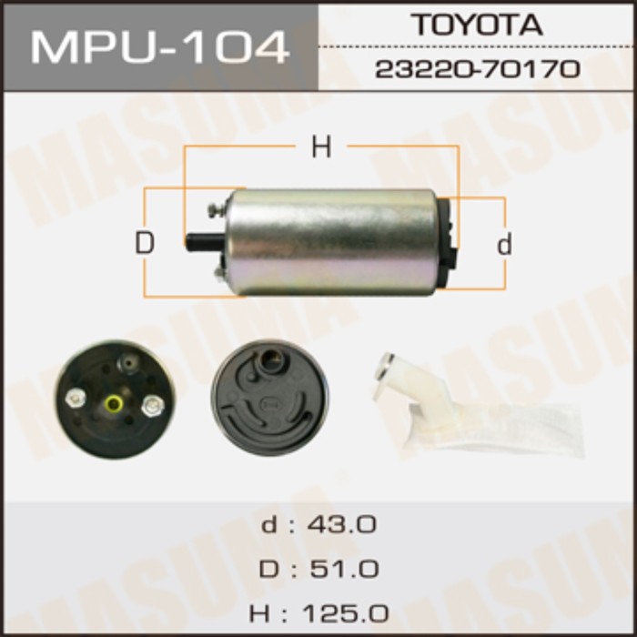 Бензонасос Masuma MPU104