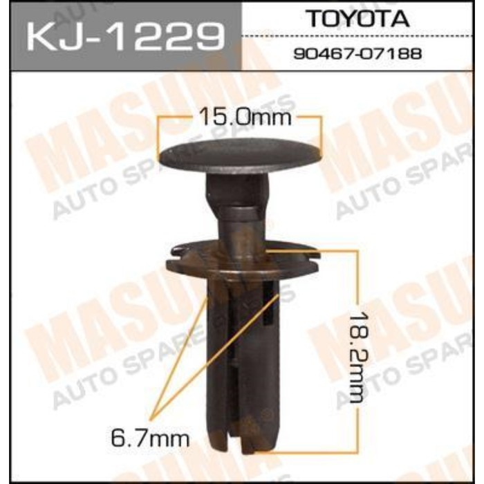 Клипса крепежная  Masuma KJ1229