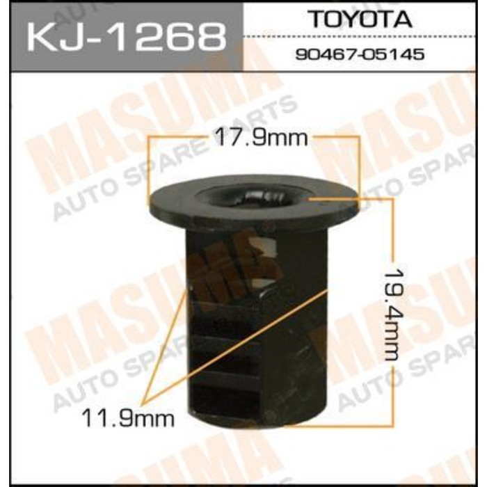 Клипса крепежная  Masuma KJ1268