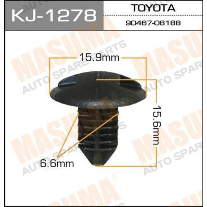 Клипса крепежная  Masuma KJ1278