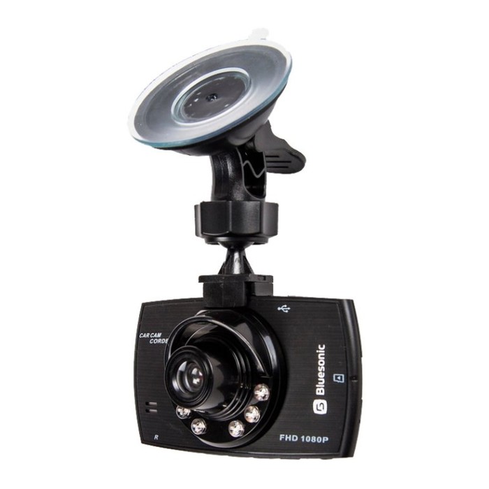 Видеорегистратор Bluesonic BS-B102 PRO, две камеры, 2.7", обзор 120°, 1920х1080