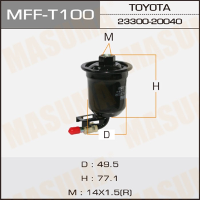 Топливный фильтр  Masuma MFFT100