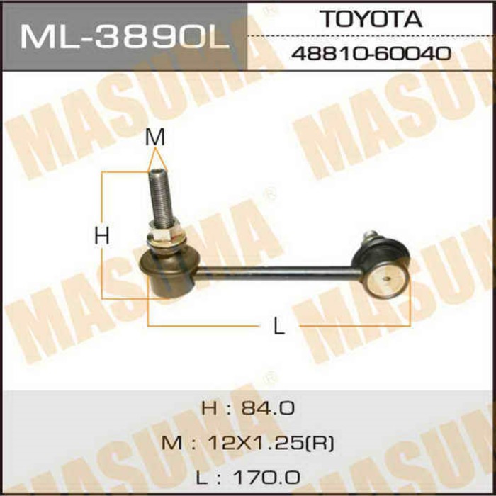 Стойка стабилизатора Masuma ML3890L