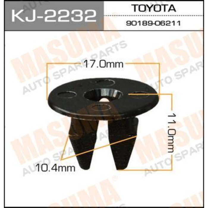 Клипса крепежная  Masuma KJ2232