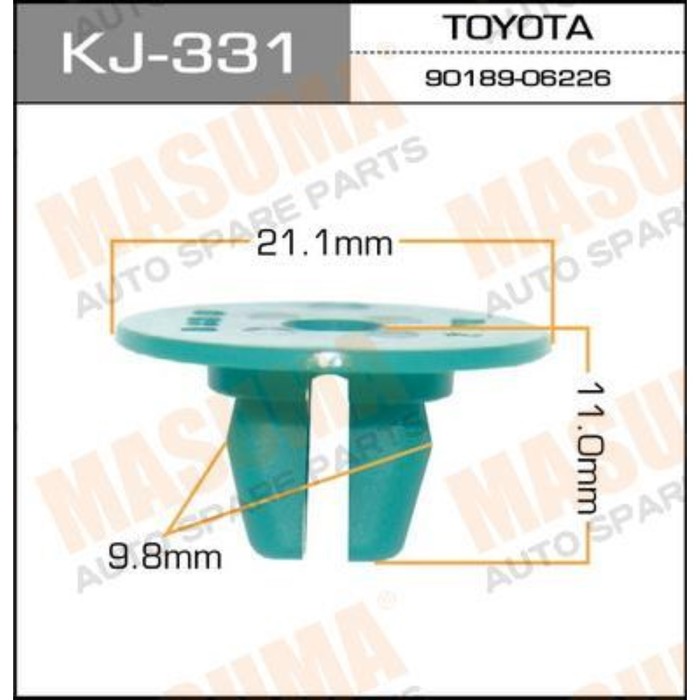 Клипса крепежная  Masuma KJ331