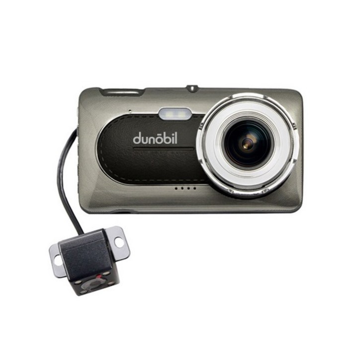 Видеорегистратор Dunobil Zoom Ultra Duo, две камеры, 4", обзор 170°, 1920х1080