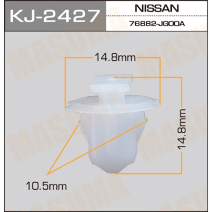 Клипса крепежная  Masuma KJ2427