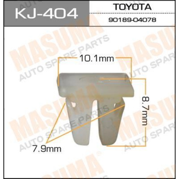 Клипса крепежная  Masuma KJ404