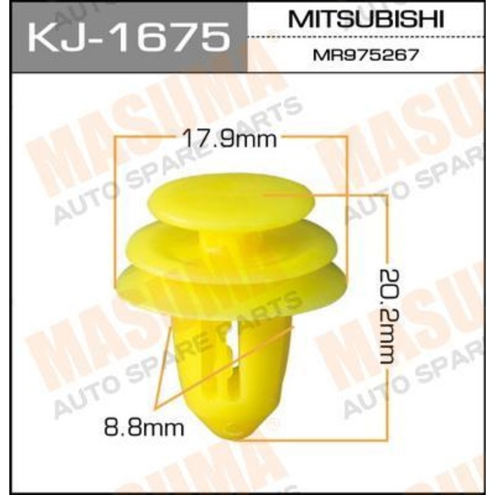 Клипса крепежная  Masuma KJ1675