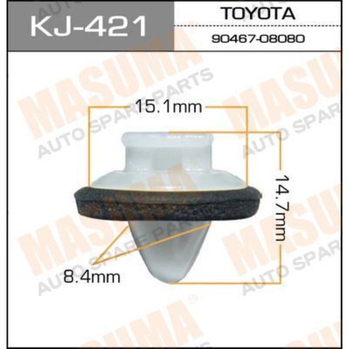 Клипса крепежная  Masuma KJ421