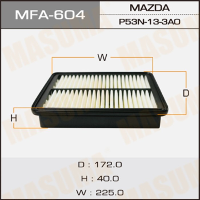 Воздушный фильтр  Masuma MFA604