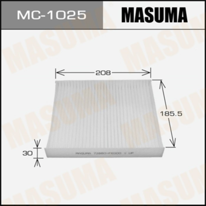 Фильтр салонный  Masuma MC1025