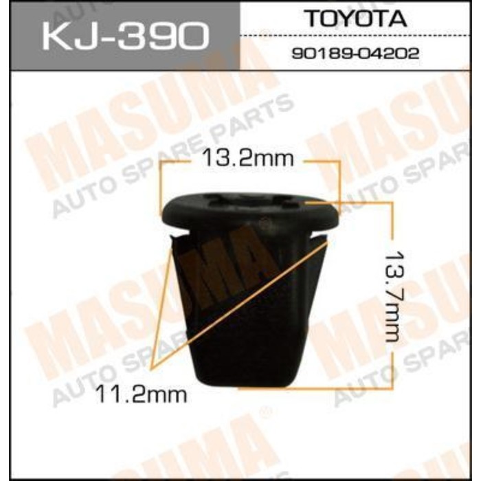 Клипса крепежная  Masuma KJ390