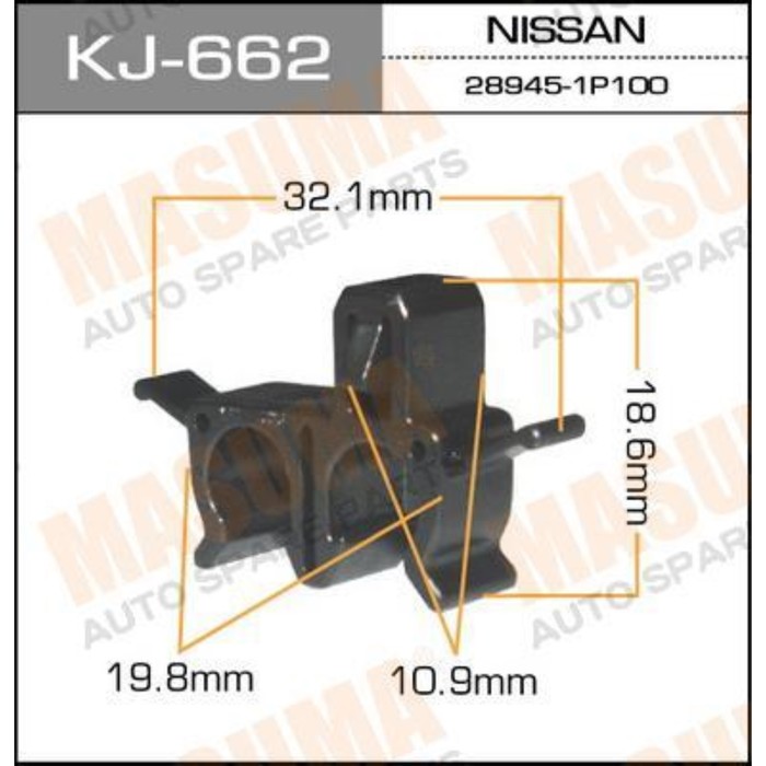 Клипса крепежная Masuma KJ662