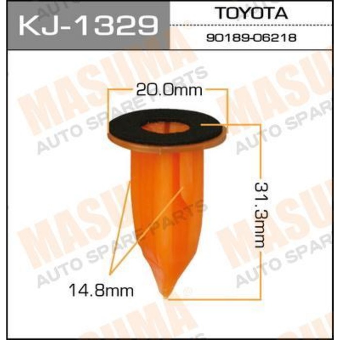 Клипса крепежная Masuma KJ1329