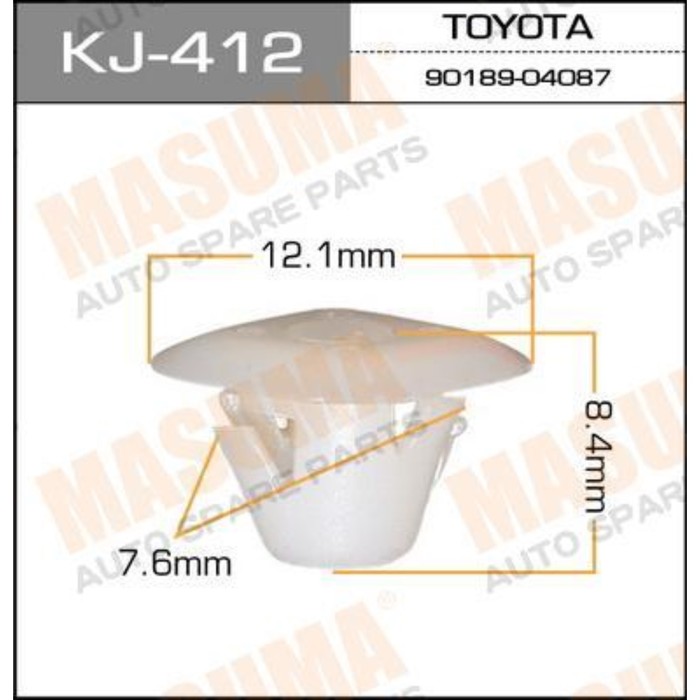 Клипса крепежная  Masuma KJ412