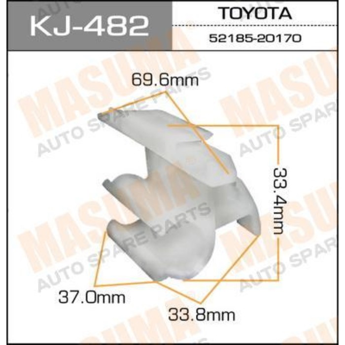 Клипса крепежная  Masuma KJ482
