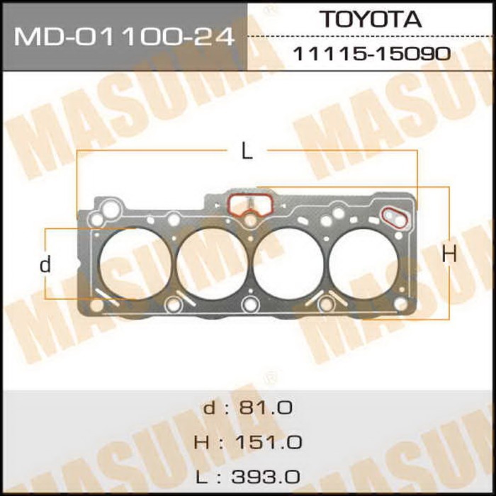 Прокладка ГБЦ Masuma MD0110024