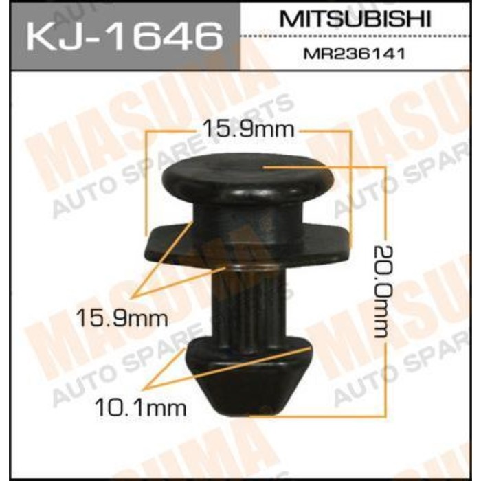 Клипса крепежная Masuma KJ1646