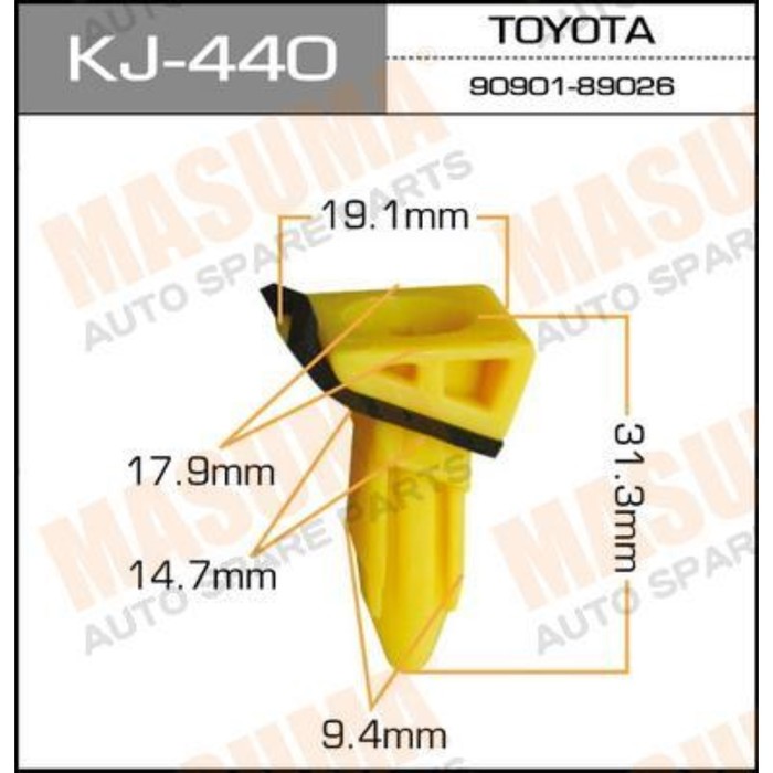 Клипса крепежная  Masuma KJ440