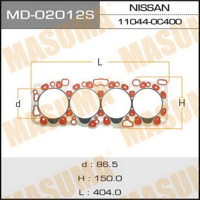 Прокладка ГБЦ Masuma MD02012S
