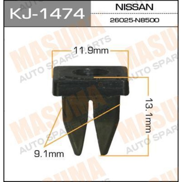 Клипса крепежная Masuma KJ1474