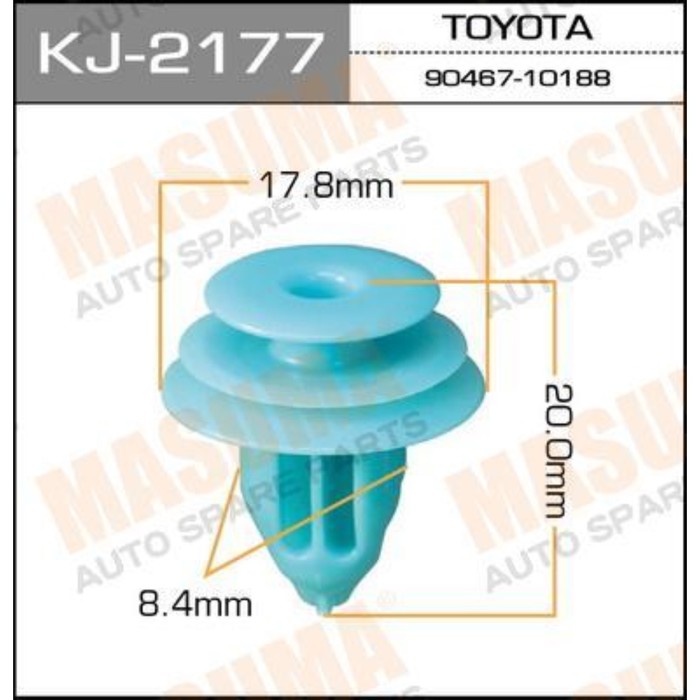 Клипса крепежная Masuma KJ2177
