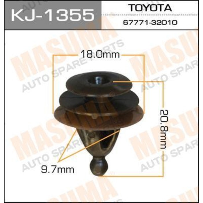 Клипса крепежная Masuma KJ1355