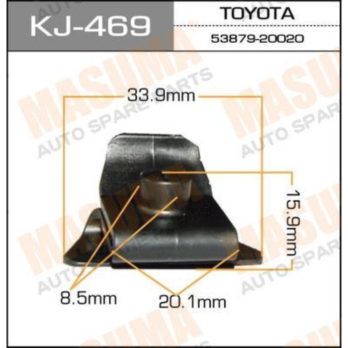 Клипса крепежная Masuma KJ469