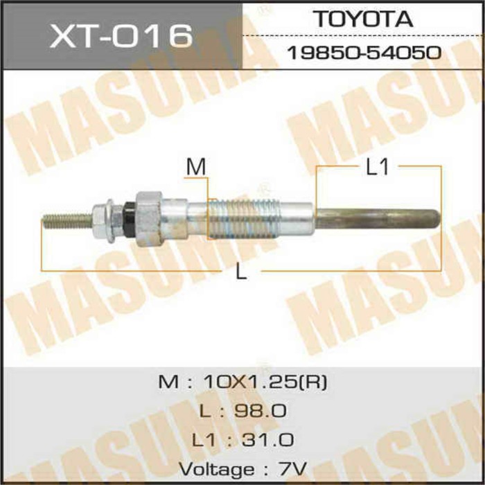 Свеча накаливания  Masuma XT016
