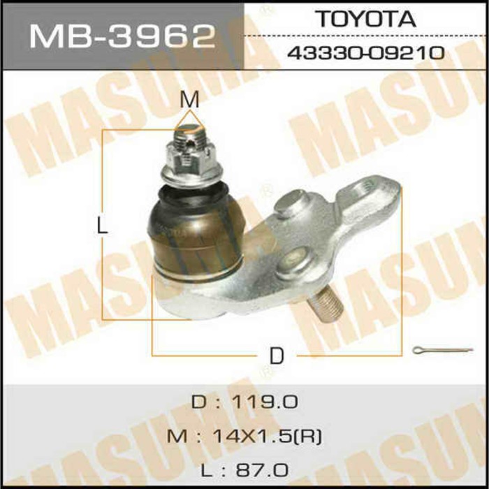 Шаровая опора  Masuma MB3962