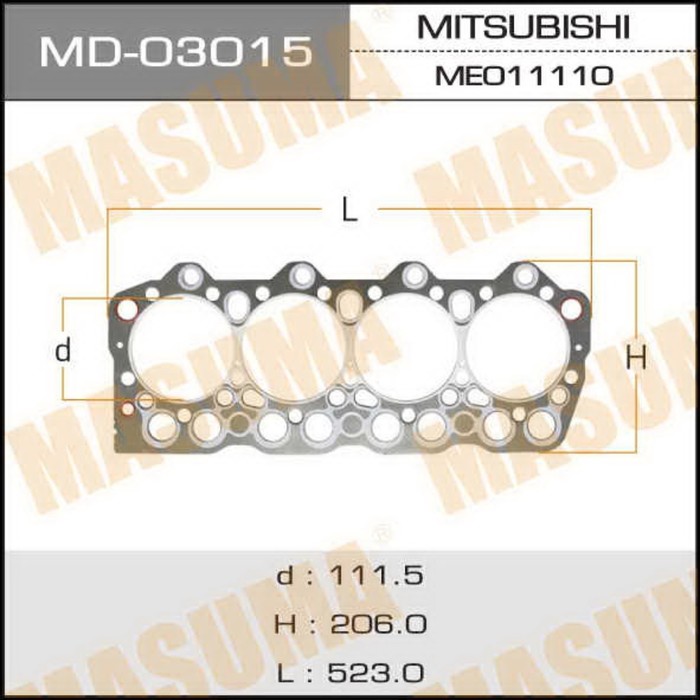 Прокладка ГБЦ Masuma MD03015