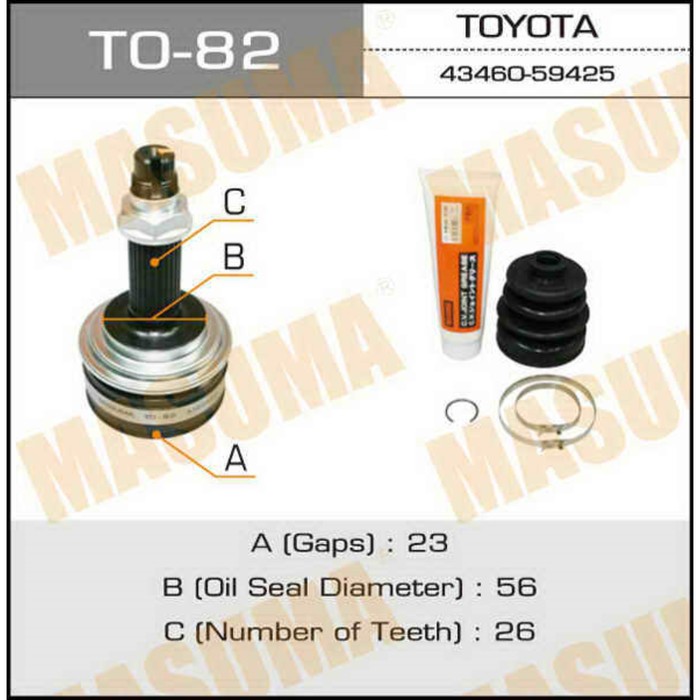 ШРУС  Masuma TO82
