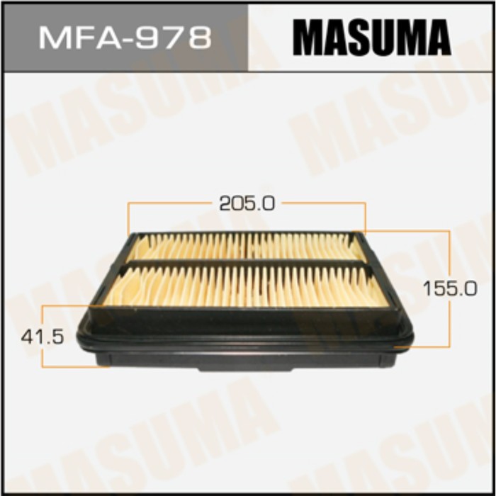 Воздушный фильтр  Masuma MFA978
