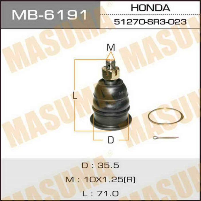 Шаровая опора  Masuma MB6191