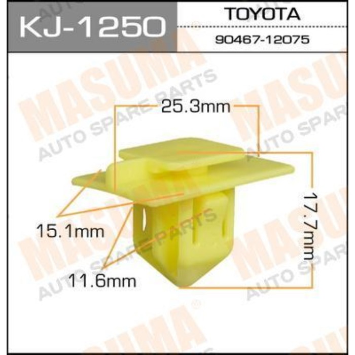 Клипса крепежная  Masuma KJ1250