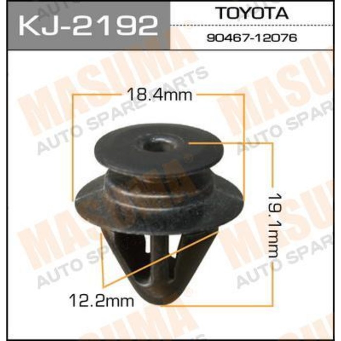 Клипса крепежная  Masuma KJ2192