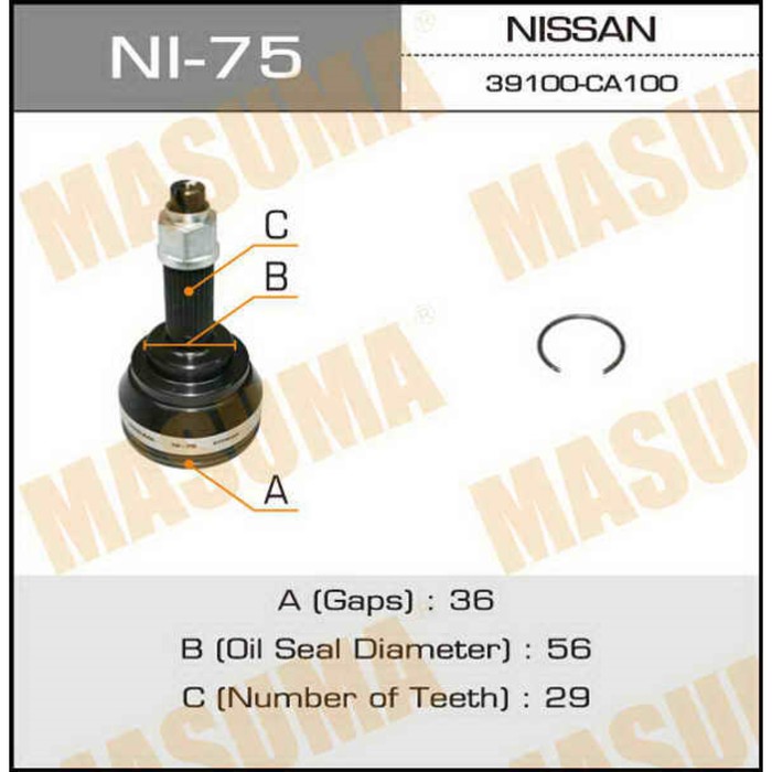 ШРУС  Masuma NI75