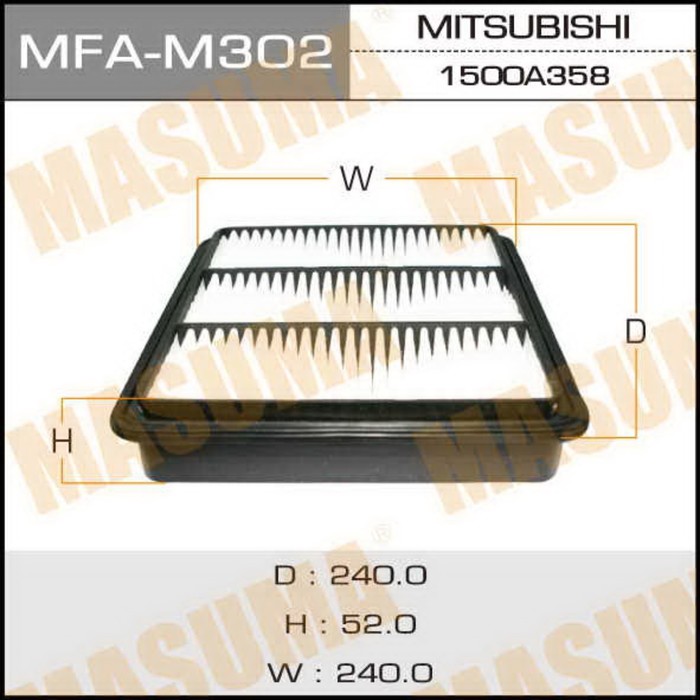 Воздушный фильтр  Masuma MFAM302