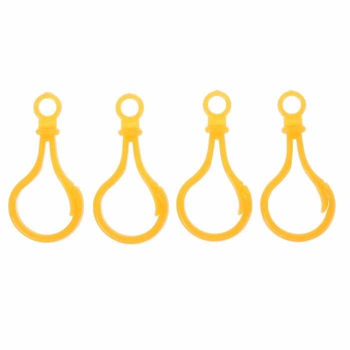 Карабин, набор 4 шт, 5*2.5*0.5, цвет оранжевый