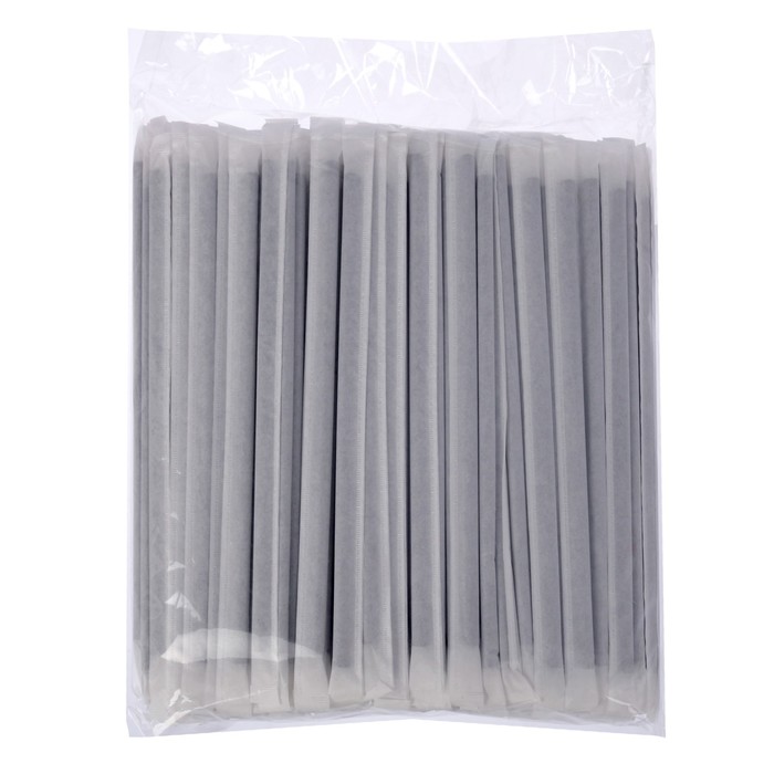 Набор трубочек для коктейля 8х240 мм, 250 шт, с изгибом, цвет чёрный